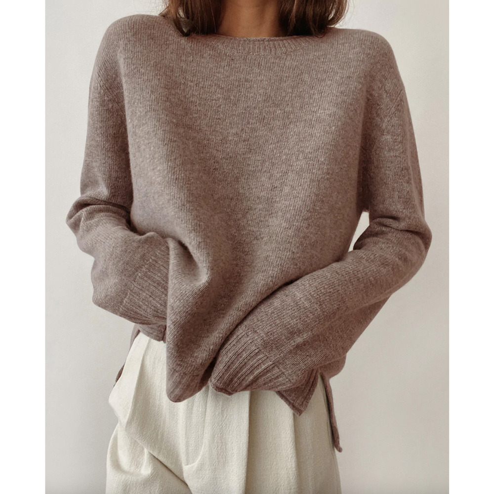 Jenni Kayne Everyday Lightweight Cashmere Blend Pull-Over Sweater Women's Small